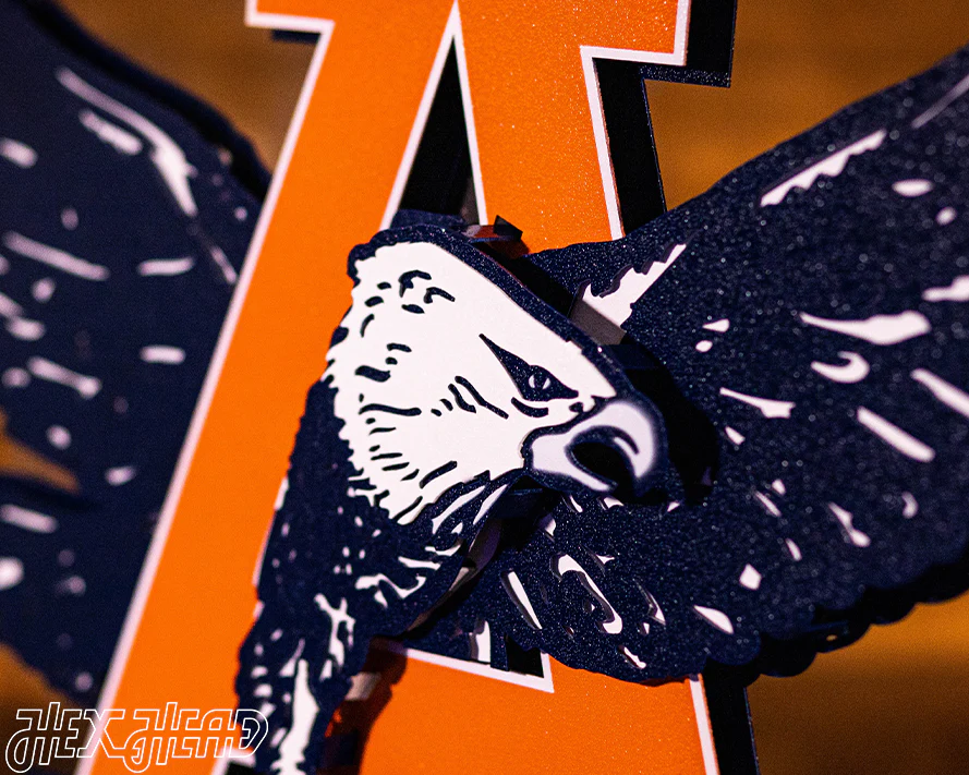 Auburn War Eagles VAULT 3D Vintage Metal Wall Art - Image 5