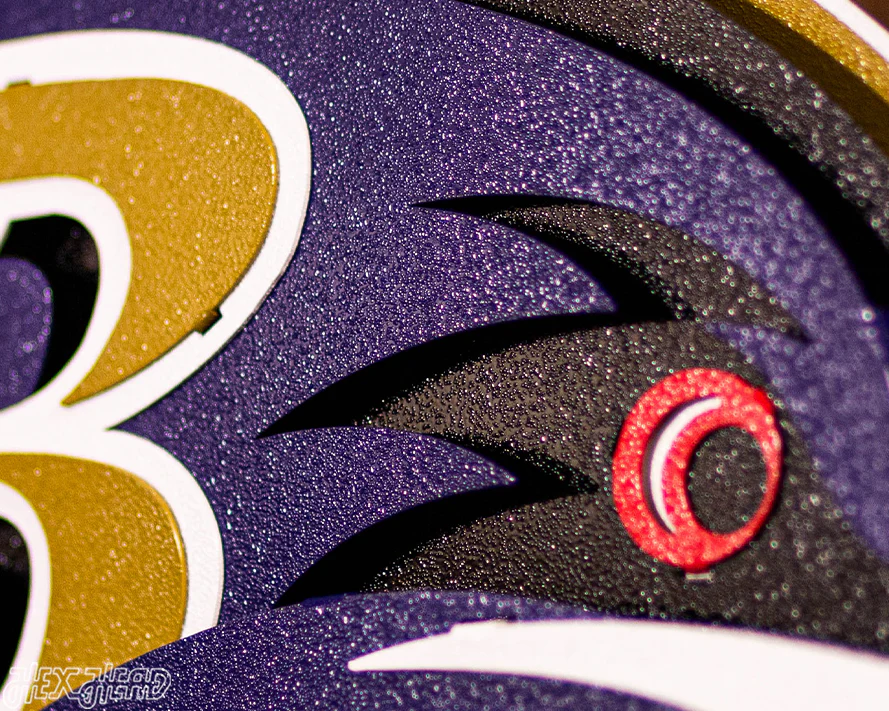 Baltimore Ravens "Raven Mascot" 3D Vintage Metal Wall Art - Image 11