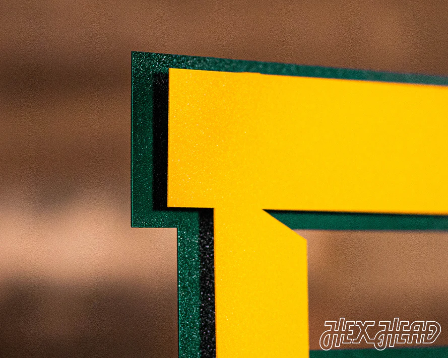 Baylor "BU" Logo 3D Vintage Metal Wall Art - Image 10