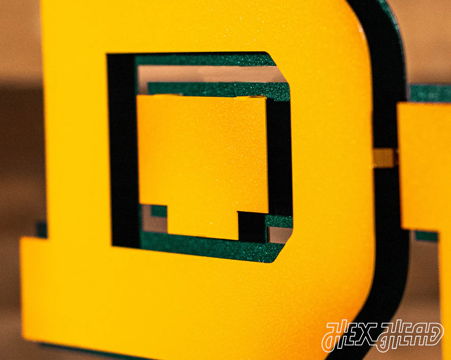 Baylor "BU" Logo 3D Vintage Metal Wall Art - Image 5