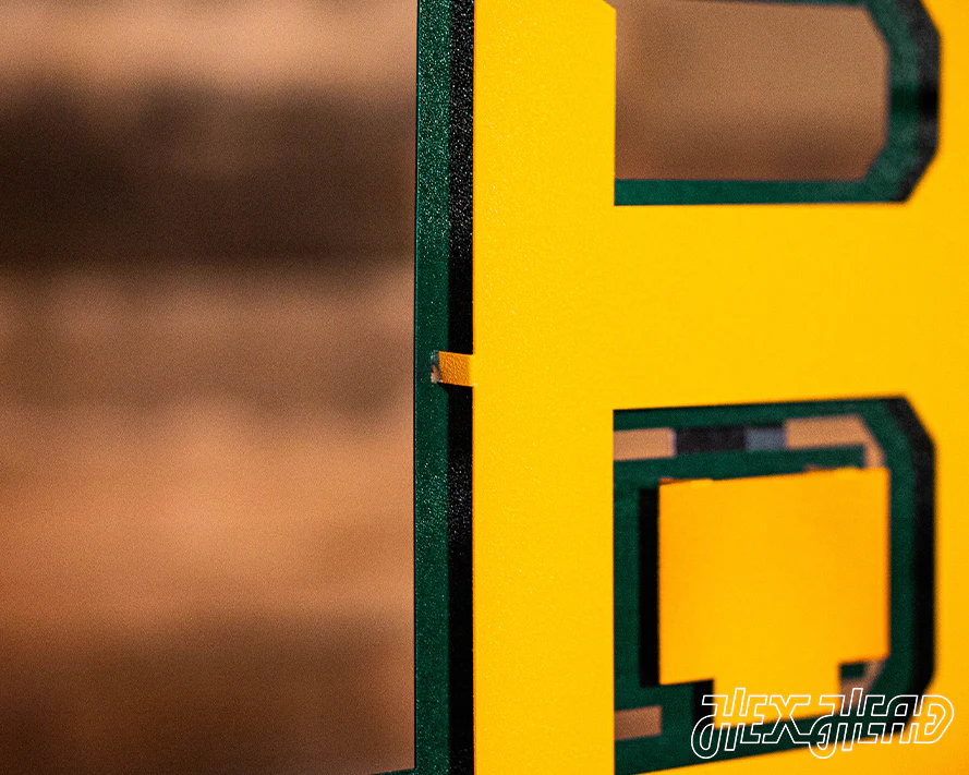 Baylor "BU" Logo 3D Vintage Metal Wall Art - Image 9