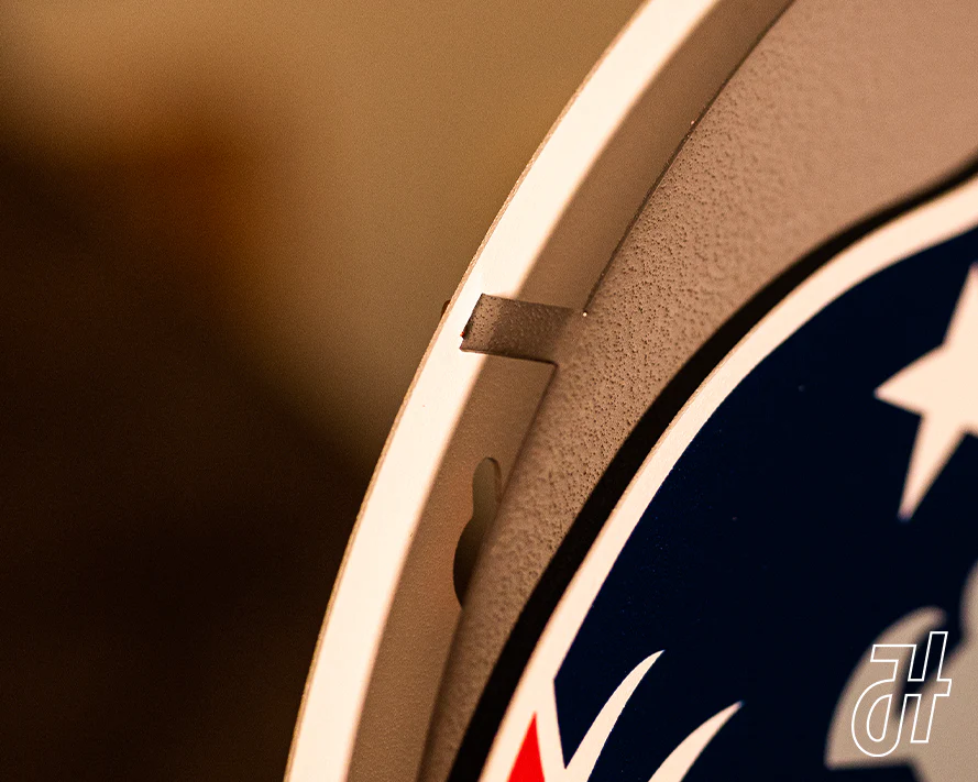 New England Patriots BLITZ Collection - 8 Layer Helmet 3D Vintage Metal Wall Art - Image 11