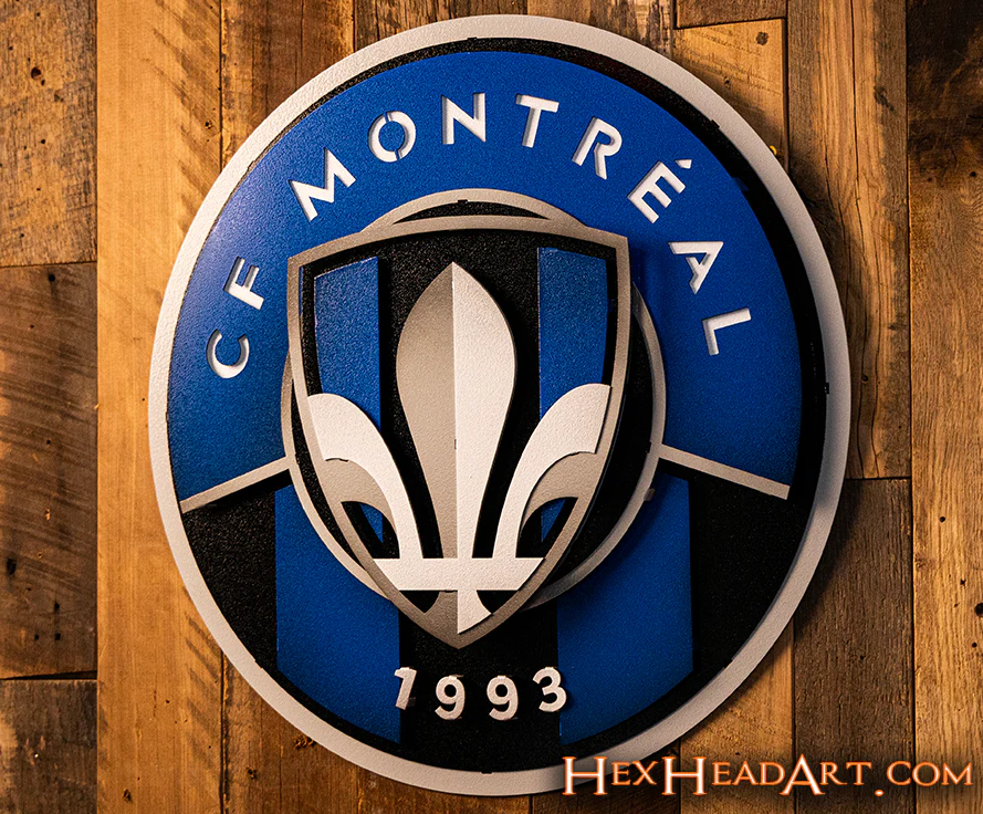 CLOSE OUT - CF Montreal 3D Vintage Metal Wall Art - Image 3