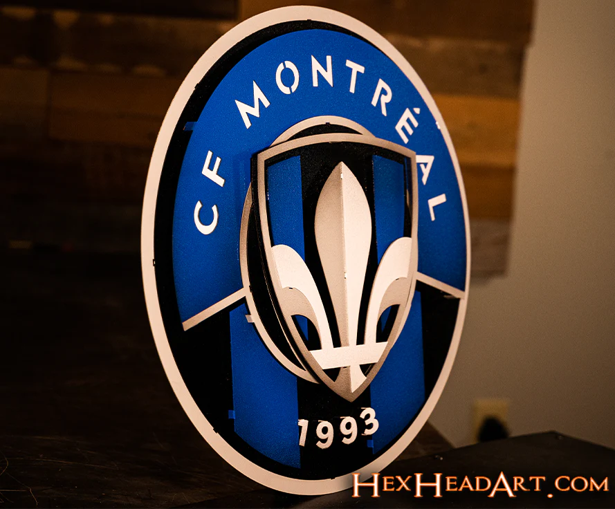 CLOSE OUT - CF Montreal 3D Vintage Metal Wall Art - Image 8
