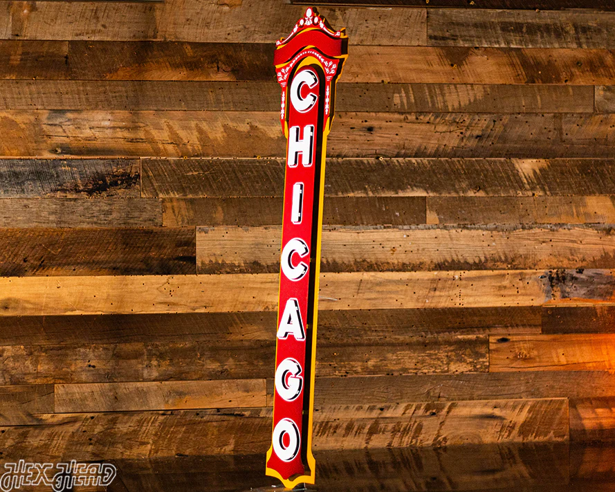Chicago Theater 3D Vintage Metal Wall Art - Image 4