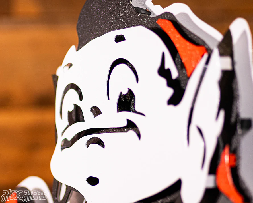 Cleveland Browns "Brownie" 3D Vintage Metal Wall Art - Image 15