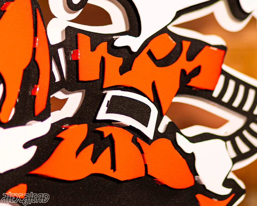 Cleveland Browns "Brownie" 3D Vintage Metal Wall Art - Image 7