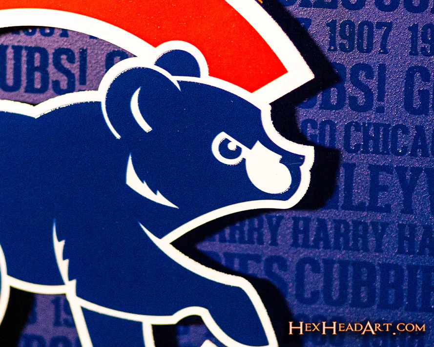 Chicago Cubs CRAFT SERIES 3D Embossed Metal Wall Art - Image 10