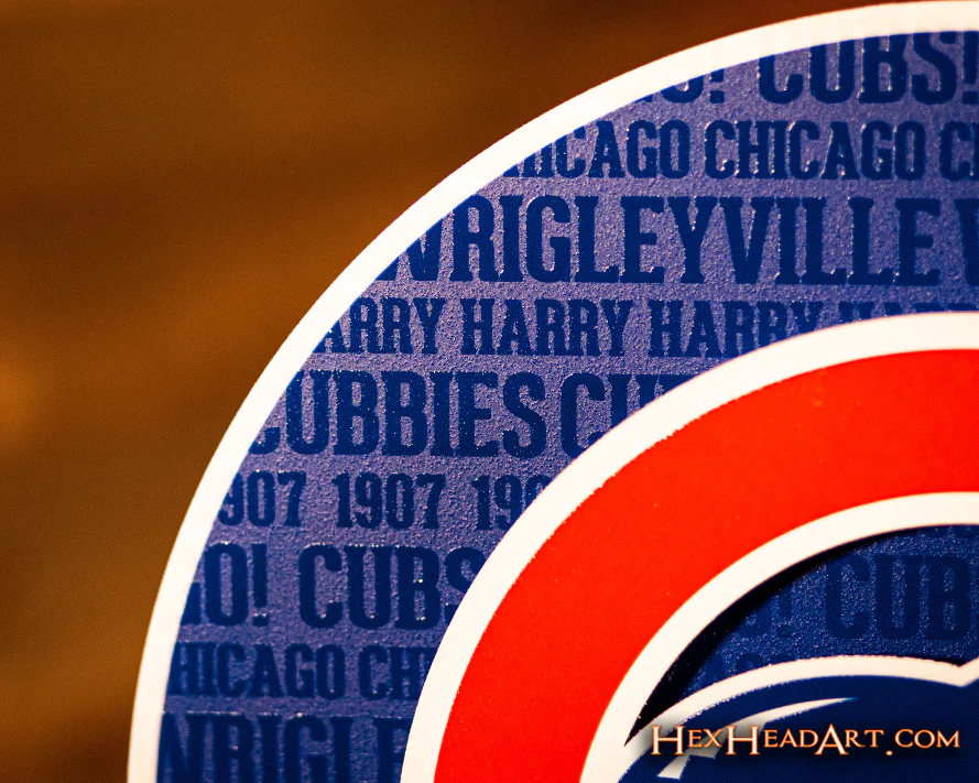 Chicago Cubs CRAFT SERIES 3D Embossed Metal Wall Art - Image 6