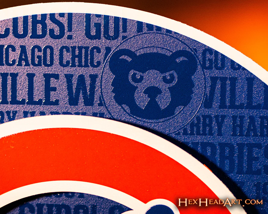 Chicago Cubs CRAFT SERIES 3D Embossed Metal Wall Art - Image 8