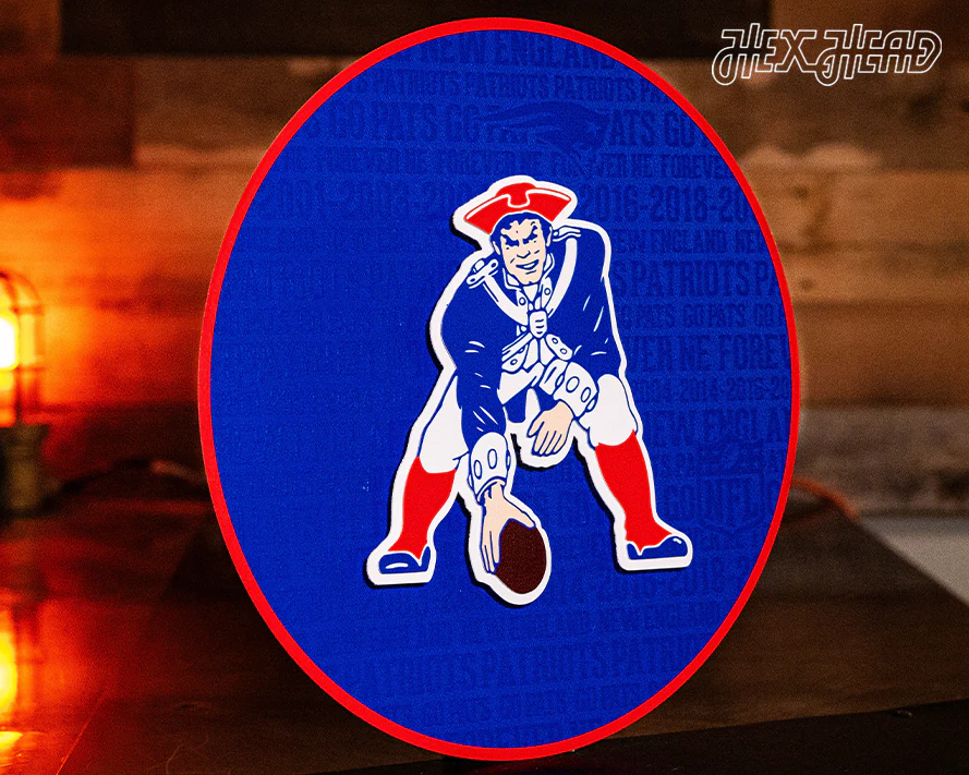 New England Patriots CRAFT SERIES 3D Embossed Metal Wall Art - Image 5