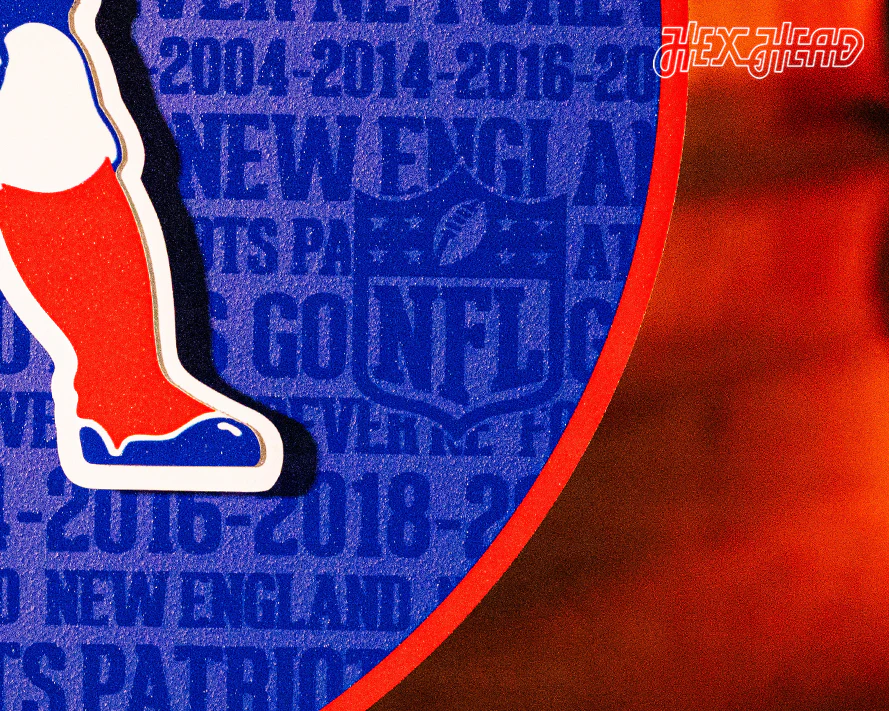 New England Patriots CRAFT SERIES 3D Embossed Metal Wall Art - Image 8