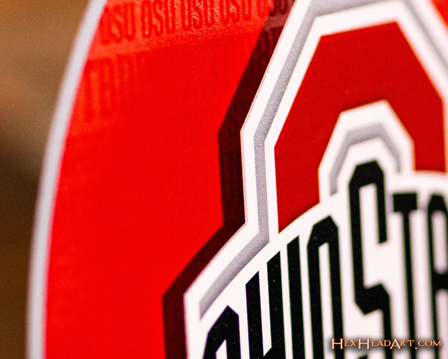 Ohio State Buckeyes CRAFT SERIES 3D Embossed Metal Wall Art - Image 11