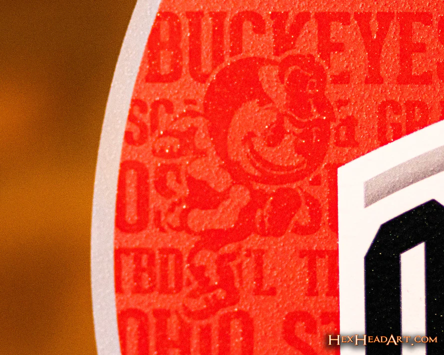 Ohio State Buckeyes CRAFT SERIES 3D Embossed Metal Wall Art - Image 8