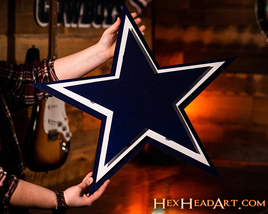 Dallas Cowboys "STAR" 3D Vintage Metal Wall Art - Image 4