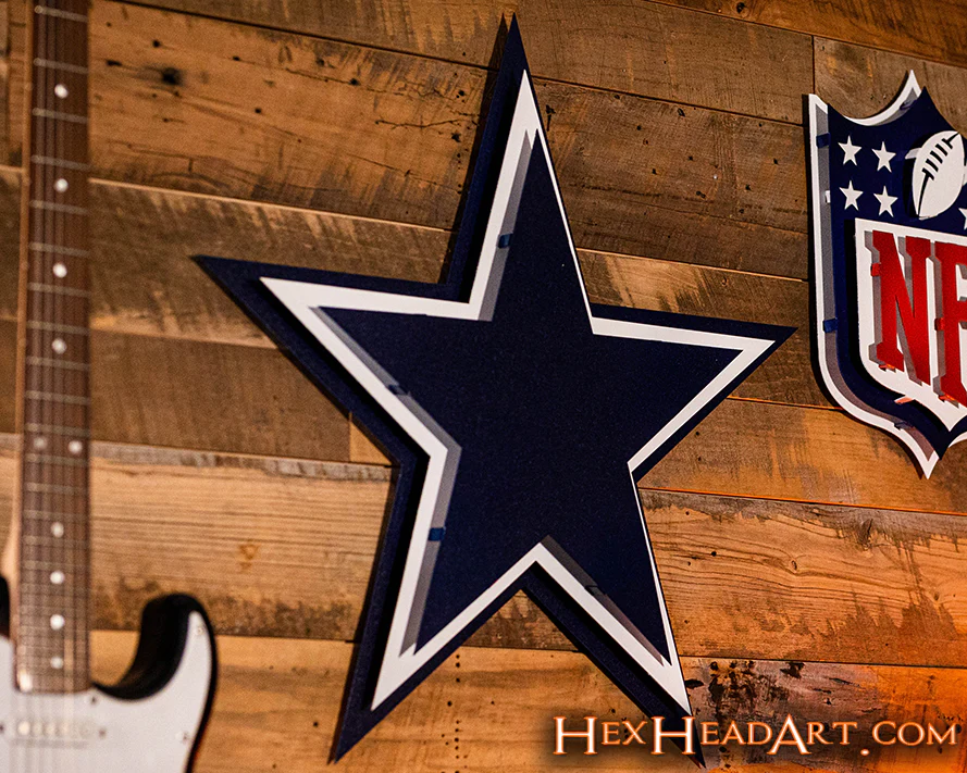 Dallas Cowboys "STAR" 3D Vintage Metal Wall Art - Image 7