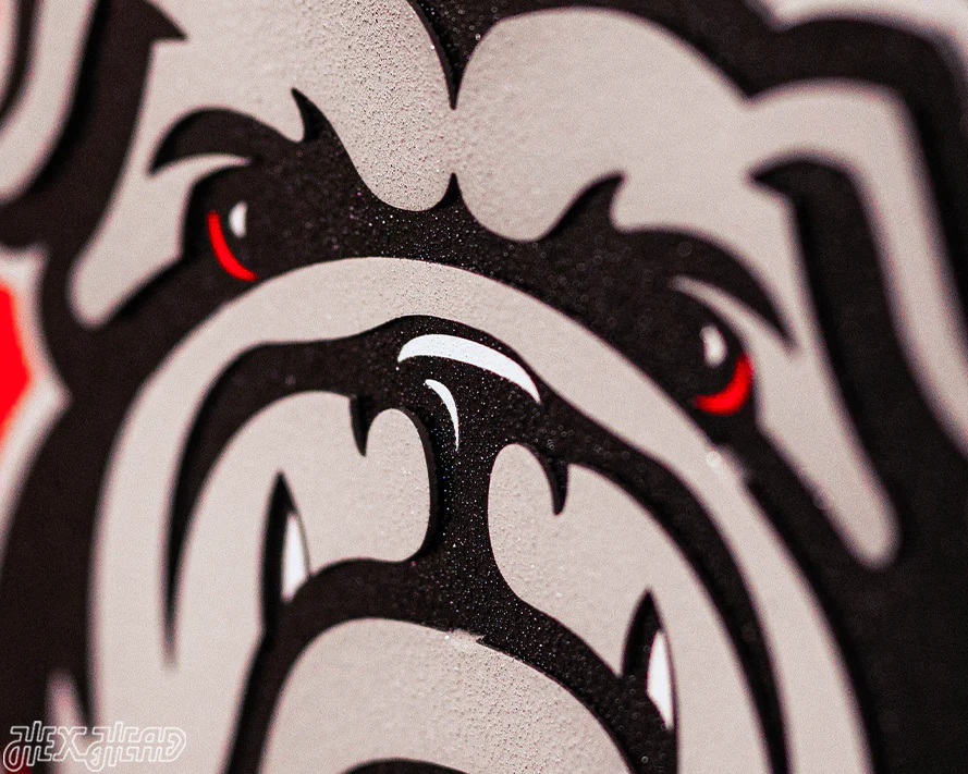 LAST CHANCE CLOSE OUT! Georgia Bulldogs Hex Head Exclusive 2022 Championship 3D Vintage Metal Wall Art - Image 7