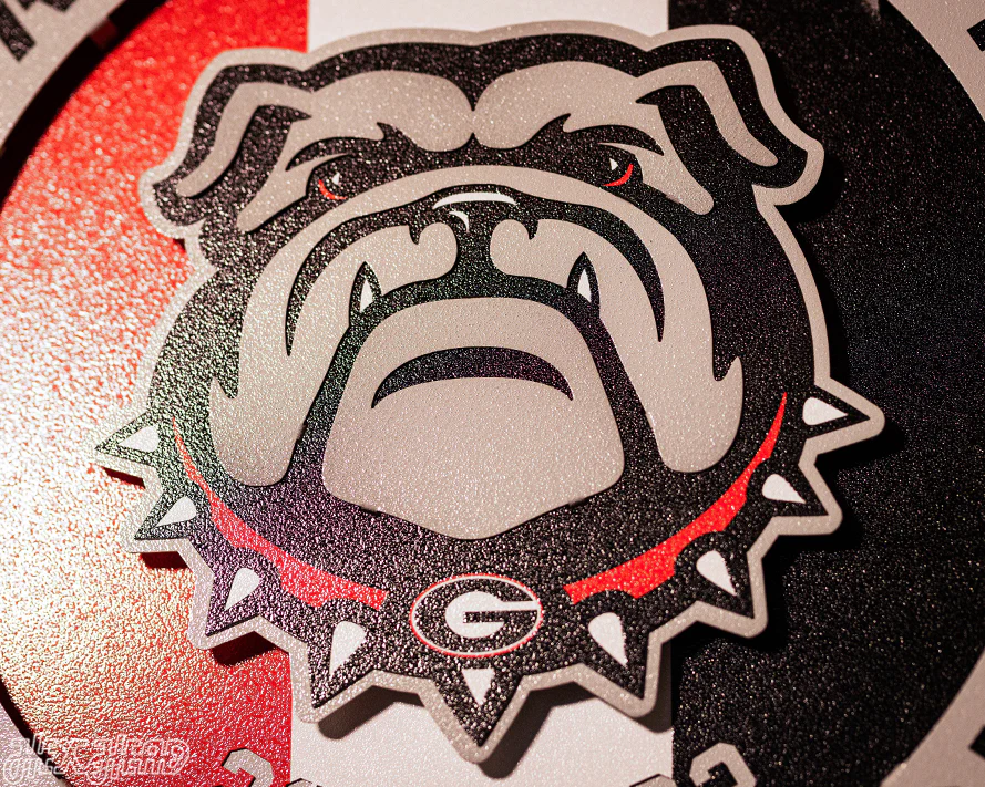 LAST CHANCE CLOSE OUT! Georgia Bulldogs Hex Head Exclusive 2022 Championship 3D Vintage Metal Wall Art - Image 9