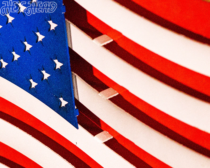 OLD GLORY! Waving American Flag 3D Vintage Metal Wall Art - Image 4
