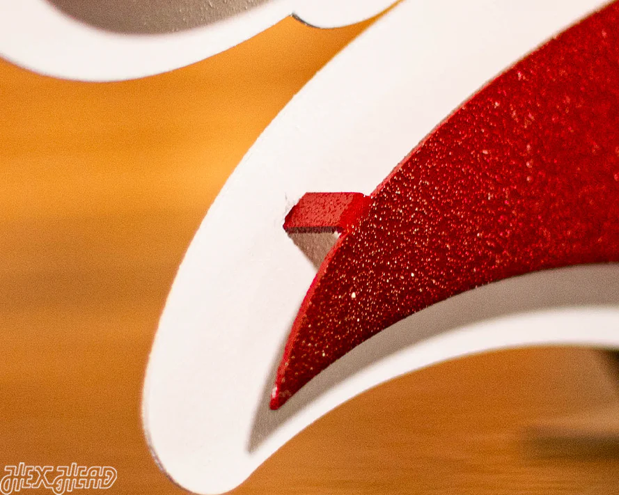 Indiana Hoosiers Classic Script 3D Vintage Metal Wall Art - Image 10