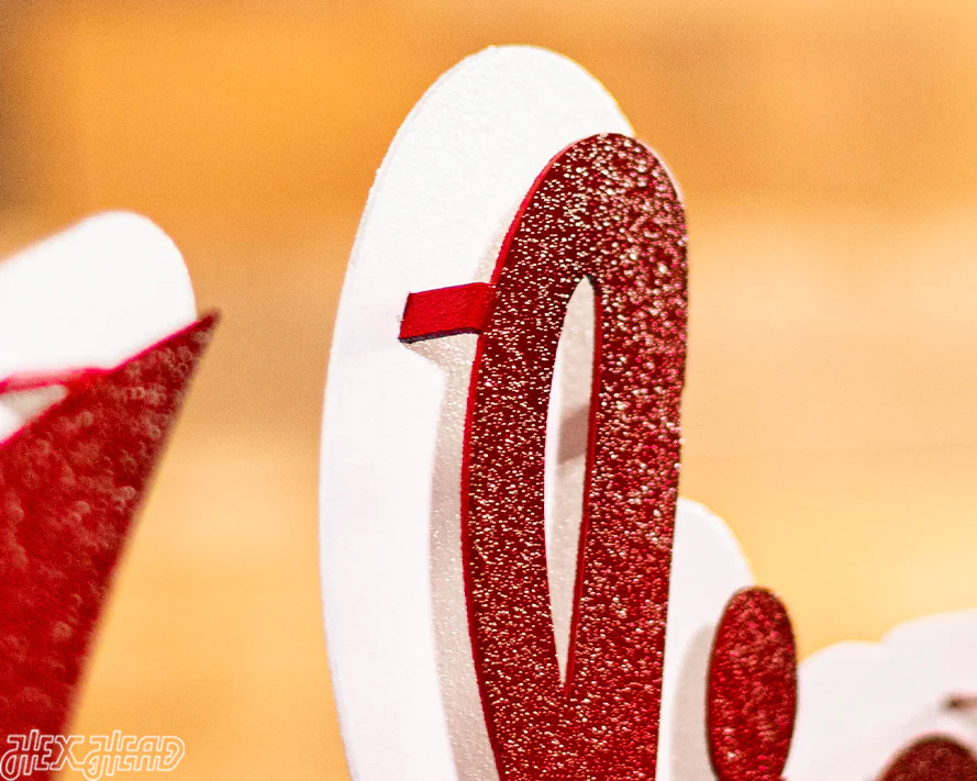 Indiana Hoosiers Classic Script 3D Vintage Metal Wall Art - Image 13