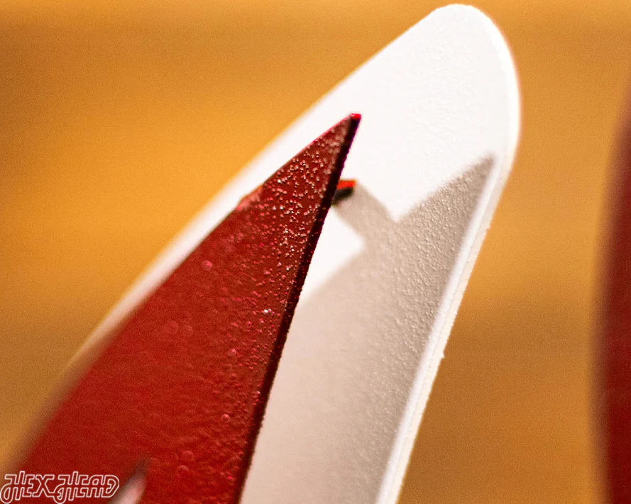 Indiana Hoosiers Classic Script 3D Vintage Metal Wall Art - Image 8