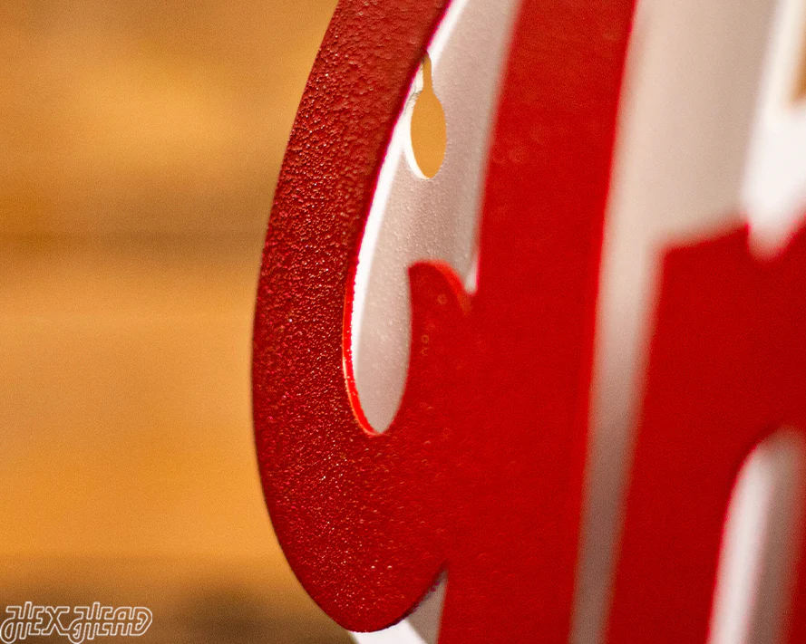 Indiana Hoosiers Classic Script 3D Vintage Metal Wall Art - Image 9