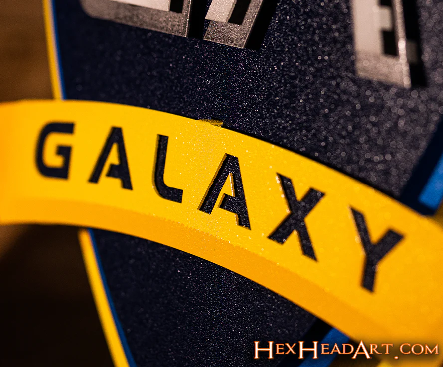 CLOSE OUT - LA Galaxy 3D Vintage Metal Wall Art - Image 5
