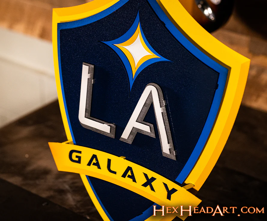 CLOSE OUT - LA Galaxy 3D Vintage Metal Wall Art - Image 7