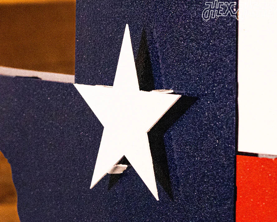 Lone Star State of Texas Flag 3D Vintage Metal Wall Art - Image 11
