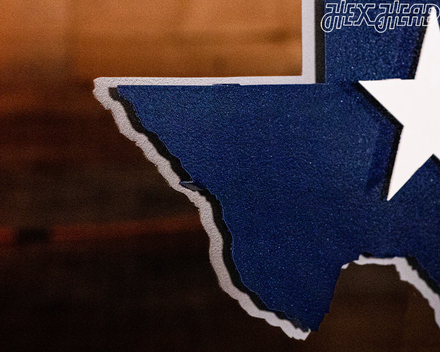 Lone Star State of Texas Flag 3D Vintage Metal Wall Art - Image 13