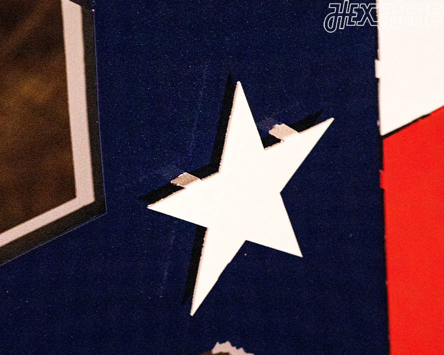 Lone Star State of Texas Flag 3D Vintage Metal Wall Art - Image 14