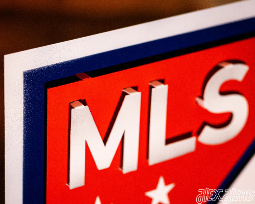 CLOSE OUT - Major League Soccer Shield 3D Vintage Metal Wall Art - Image 11