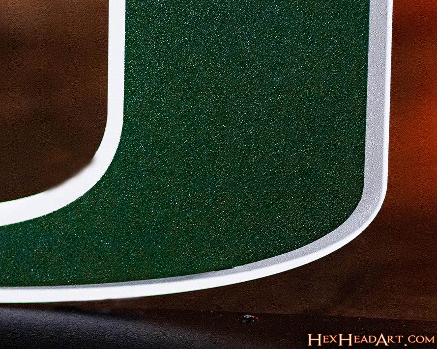 Miami Hurricanes "U" 3D Vintage Metal Wall Art - Image 6