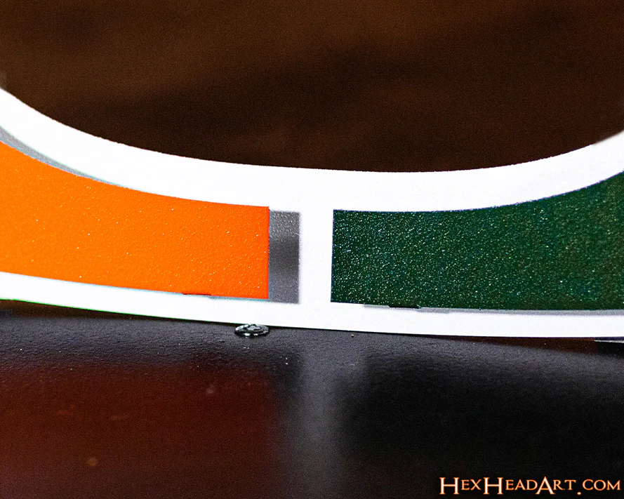 Miami Hurricanes "U" 3D Vintage Metal Wall Art - Image 7