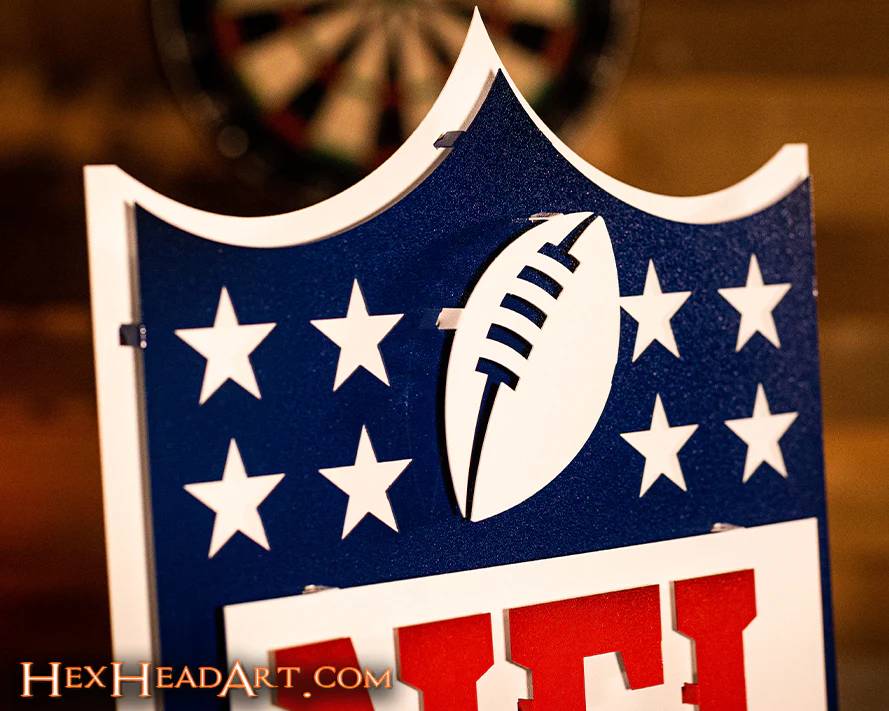 National Football League Shield 3D Vintage Metal Wall Art - Image 5