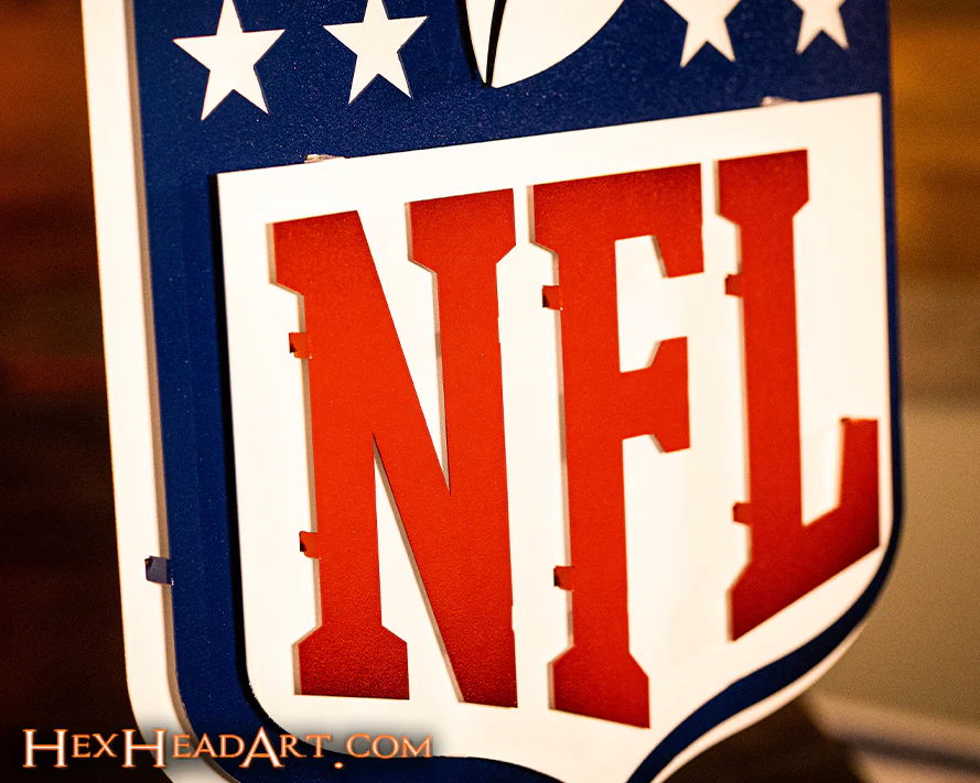 National Football League Shield 3D Vintage Metal Wall Art - Image 6