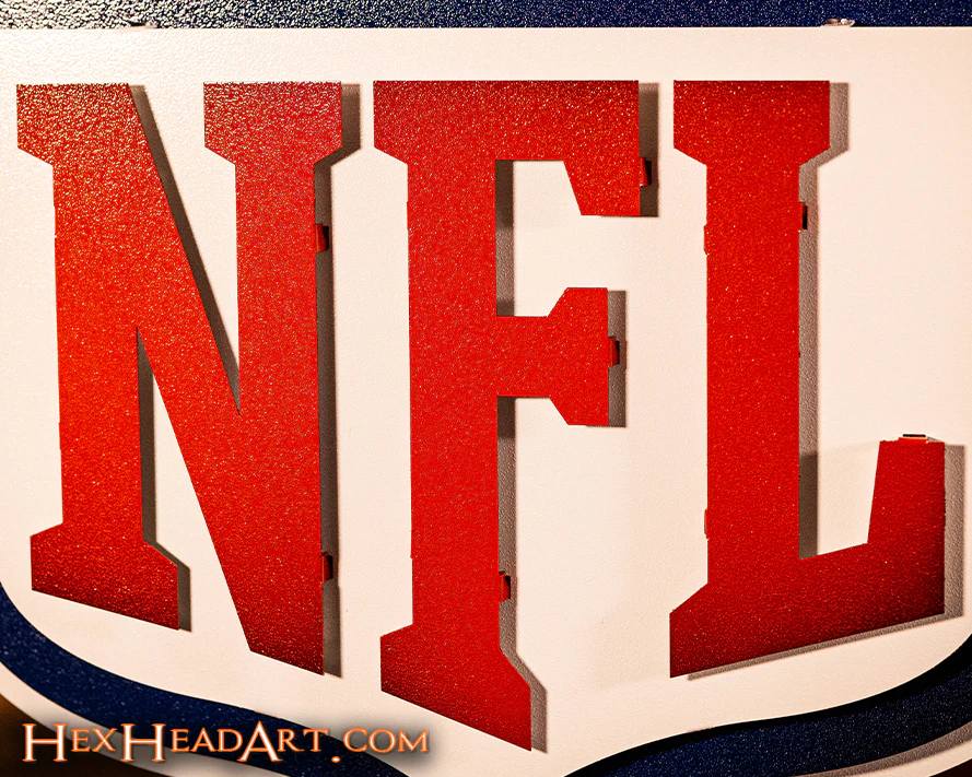 National Football League Shield 3D Vintage Metal Wall Art - Image 7