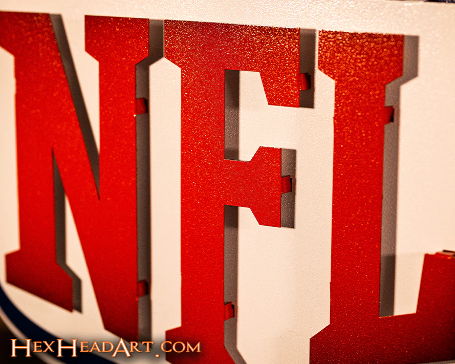 National Football League Shield 3D Vintage Metal Wall Art - Image 9