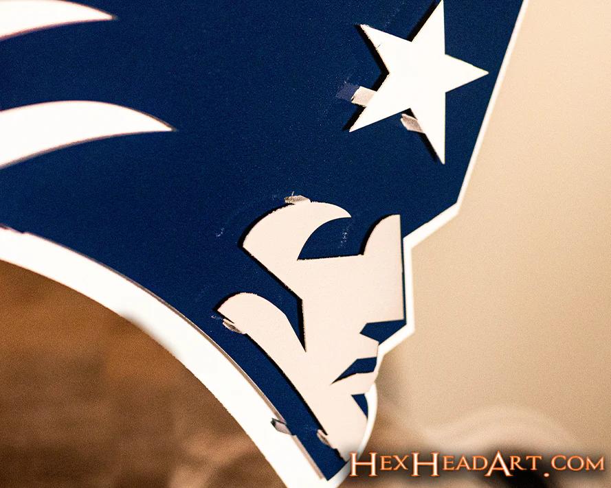 New England Patriots 3D Vintage Metal Wall Art - Image 8