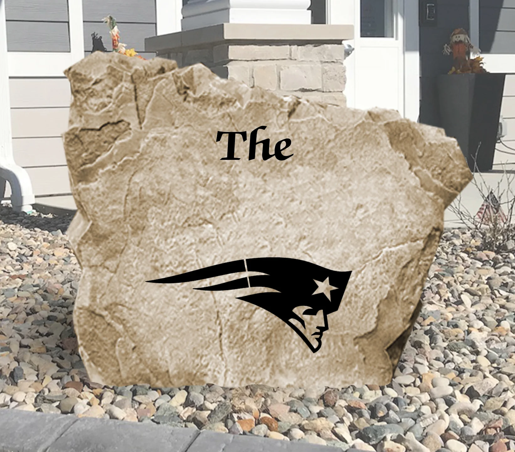 New England Patriots Design-A-Stone Landscape Art Family Name - Image 5
