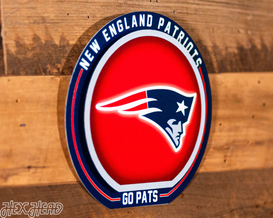 New England Patriots "Double Play" On the Shelf or on the Wall Art - Image 3