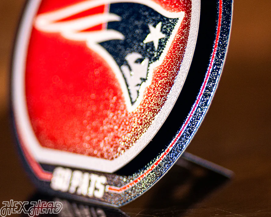 New England Patriots "Double Play" On the Shelf or on the Wall Art - Image 4