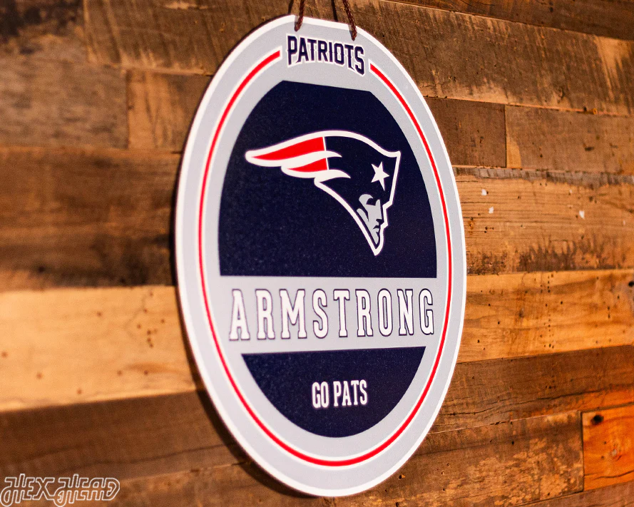 New England Patriots Personalized Monogram Metal Art - Image 4