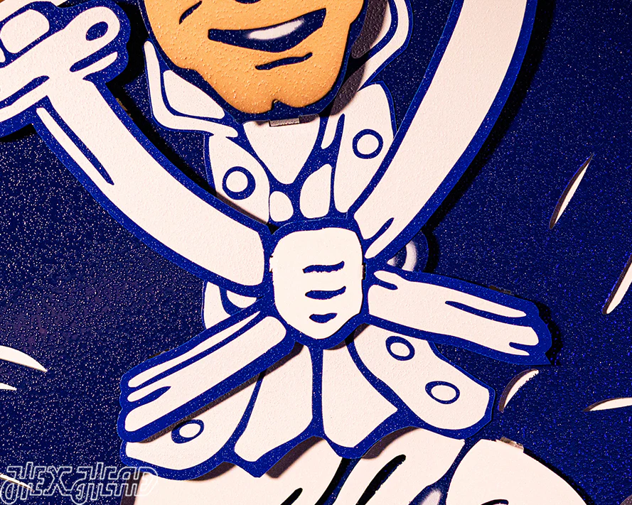 New England Patriots Throwback "1961 Pat Patriot" 3D Vintage Metal Wall Art - Image 6