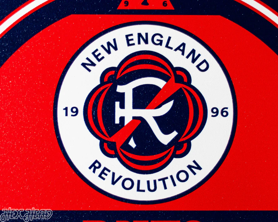 New England Revolution Personalized Monogram Metal Art - Image 7