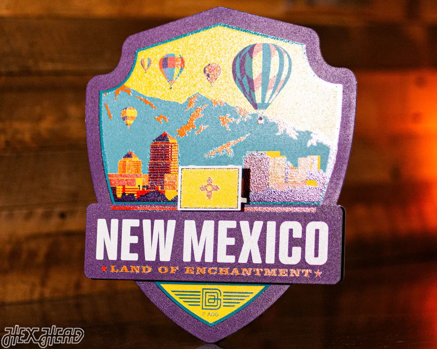 New Mexico State Badge 3D Metal Wall Art - Image 4