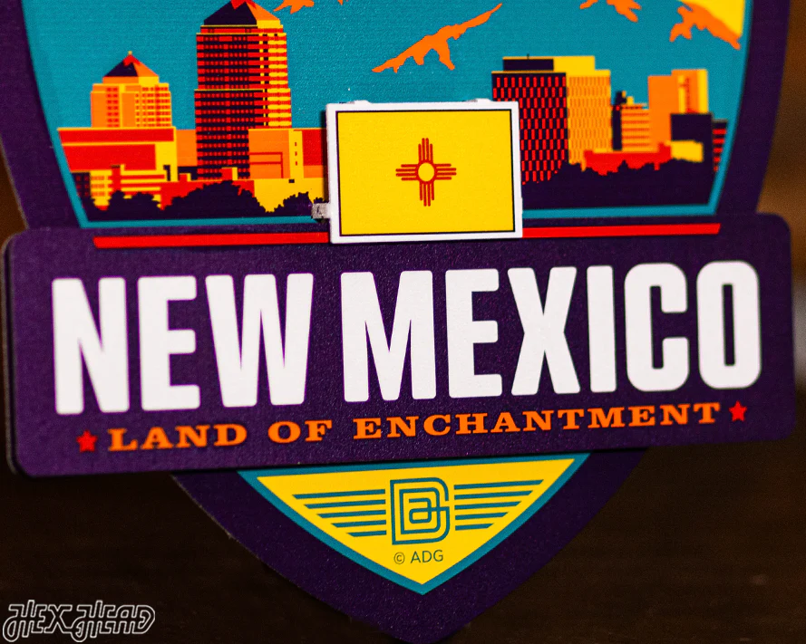 New Mexico State Badge 3D Metal Wall Art - Image 8