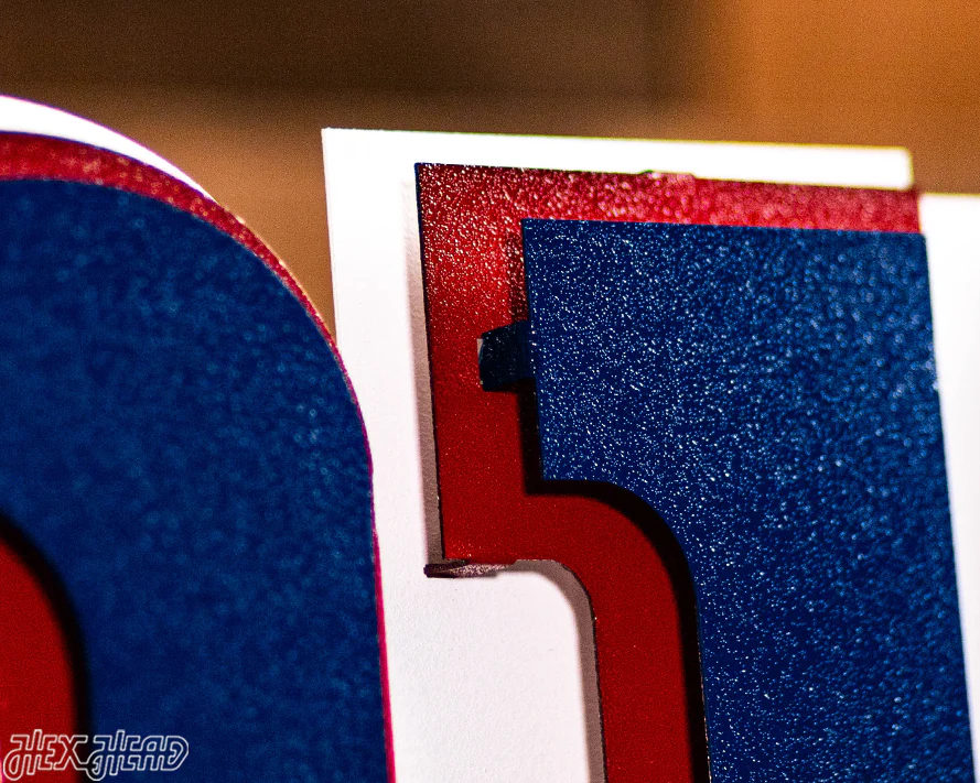 New York Giants "NY" 3D Vintage Metal Wall Art - Image 17