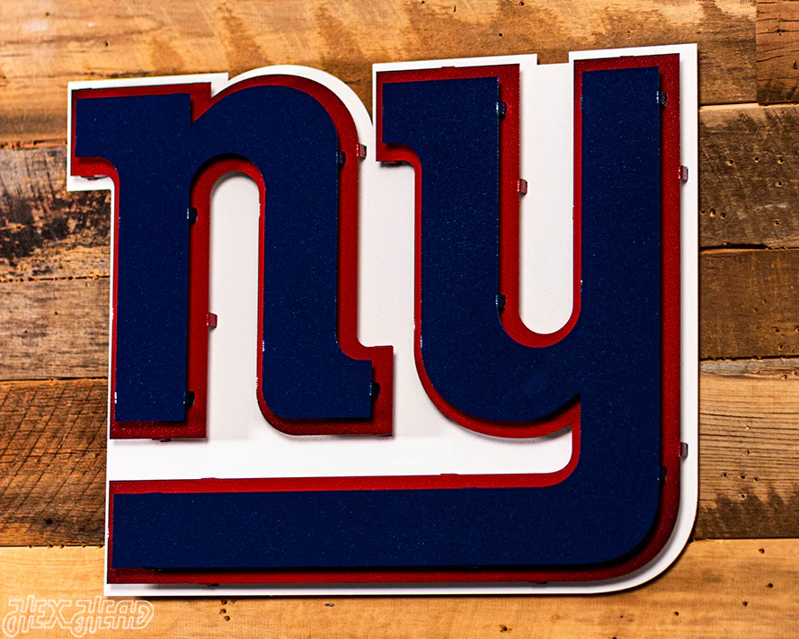 New York Giants "NY" 3D Vintage Metal Wall Art - Image 18